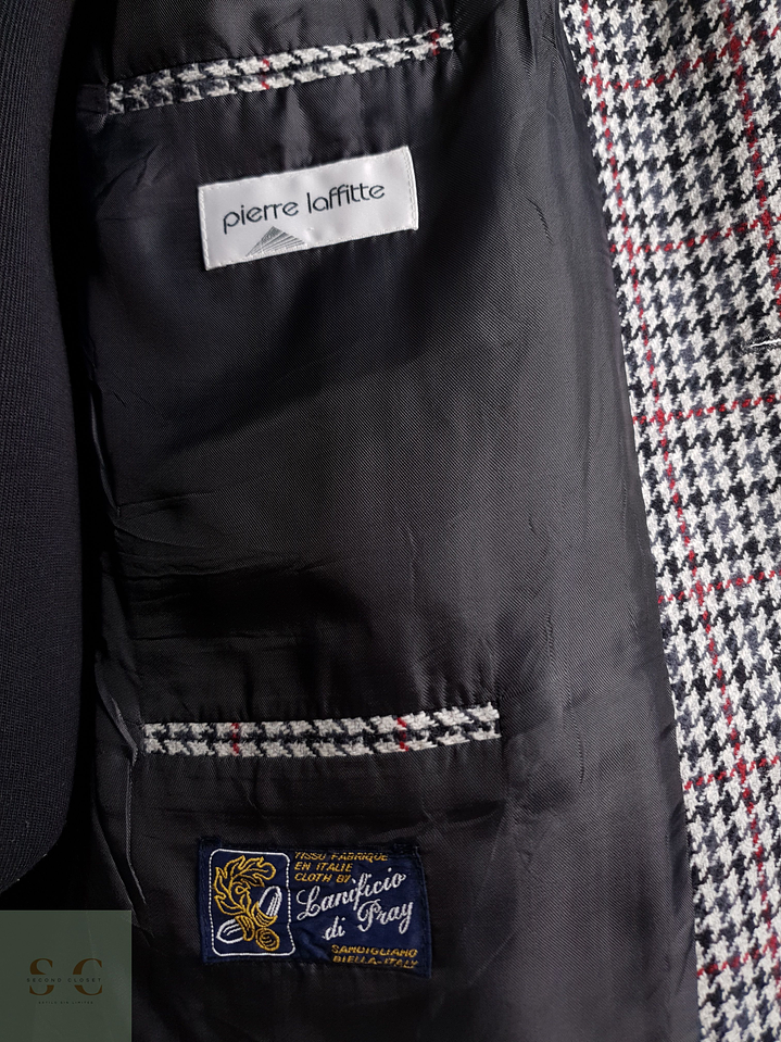 Blazer Pierre Laffitte Lanificio di Pray 75 lana virgen 25 cashmere Talla XXL 6