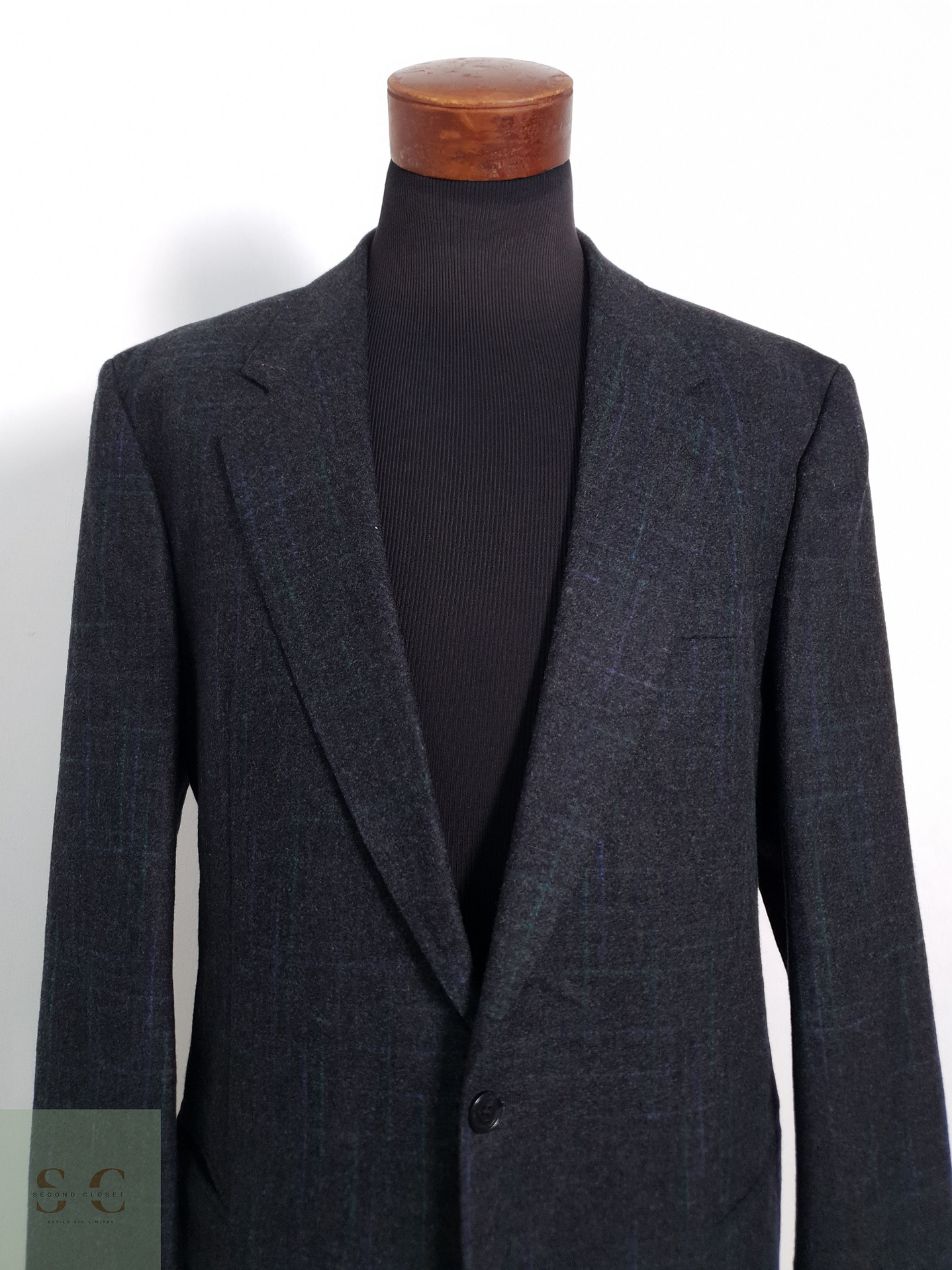 Blazer Desch 100 lana virgen plomo Talla XL 3