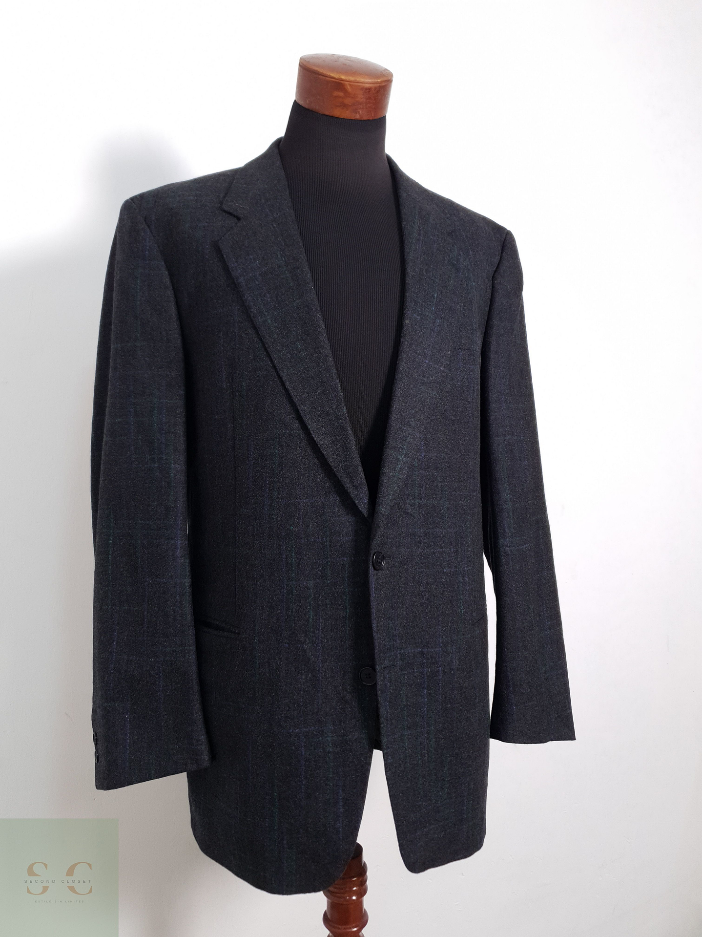 Blazer Desch 100 lana virgen plomo Talla XL 4