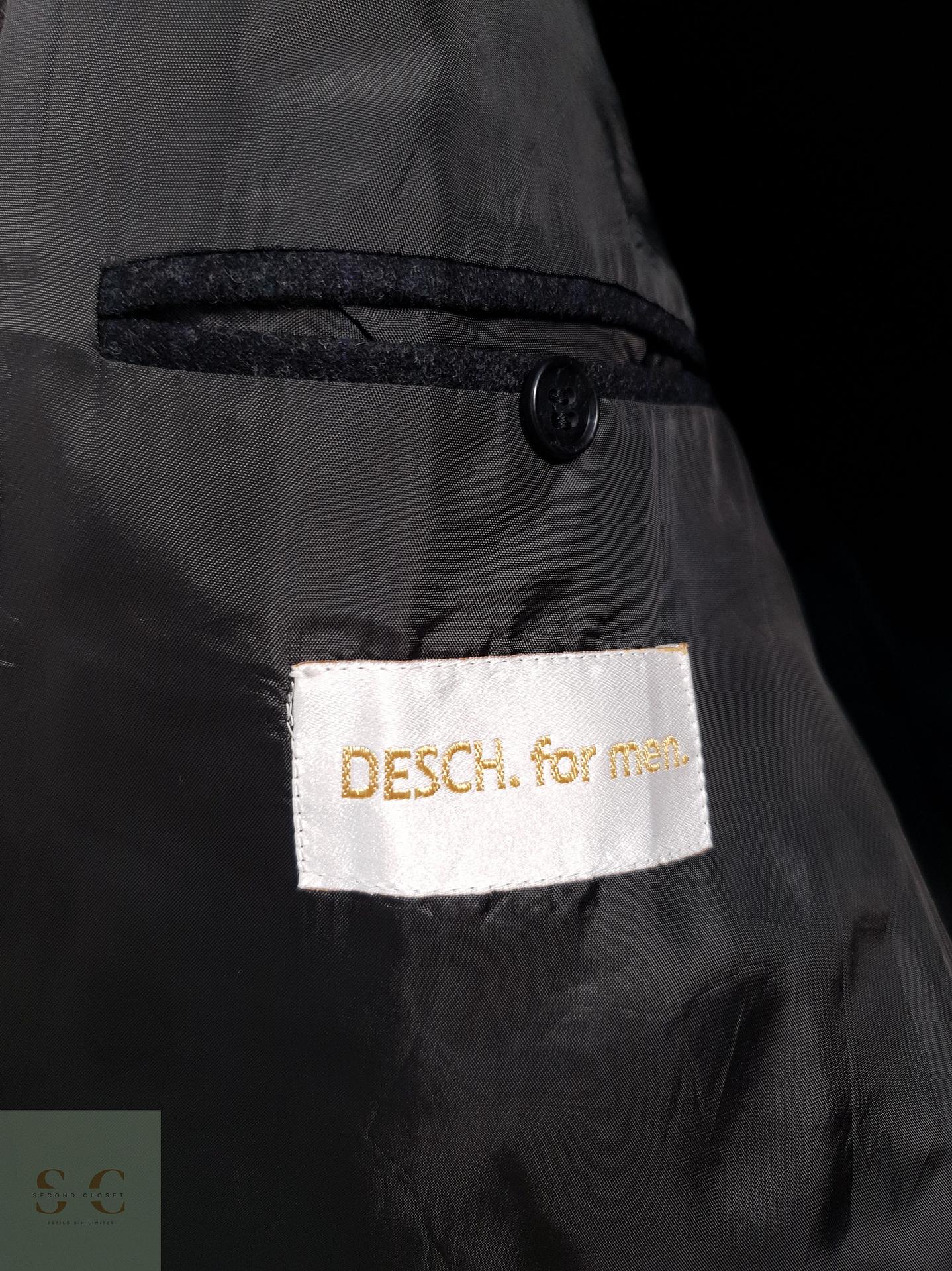 Blazer Desch 100 lana virgen plomo Talla XL 6