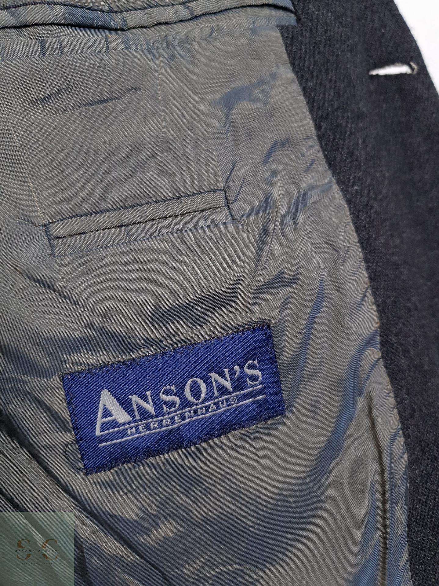 Blazer Hugo Boss 93 lana virgen 7 poliamida plomo liso Talla XXL 4