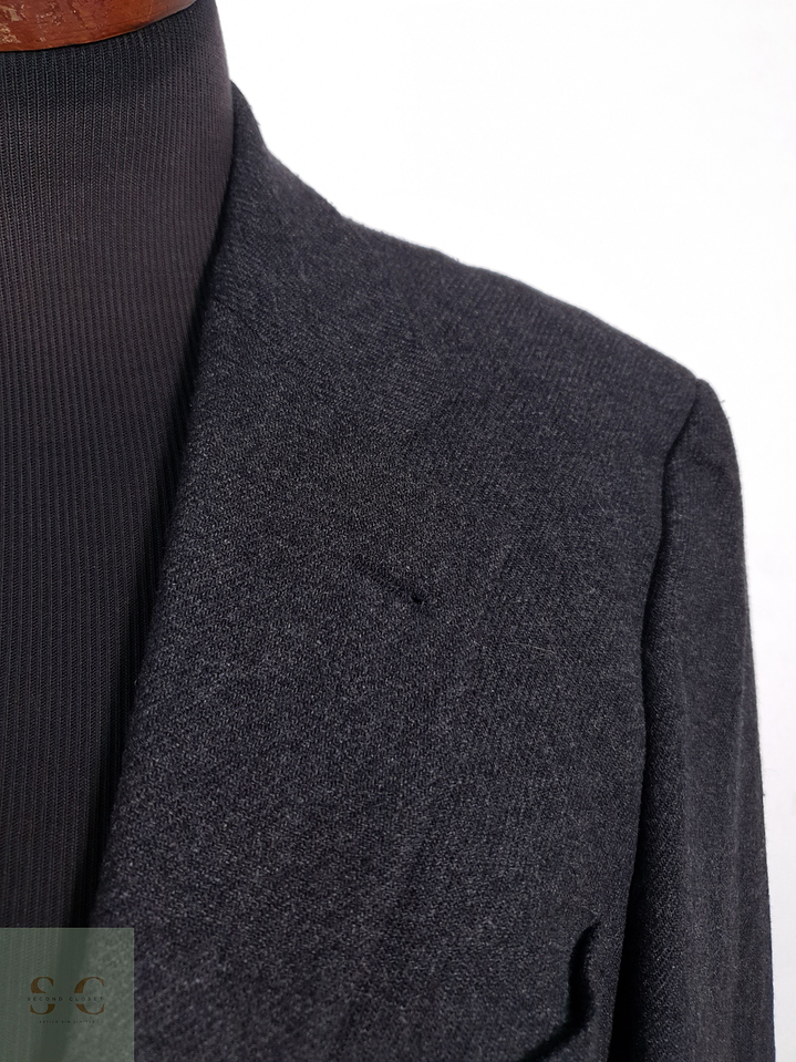 Blazer Hugo Boss 93 lana virgen 7 poliamida plomo liso Talla XXL 7