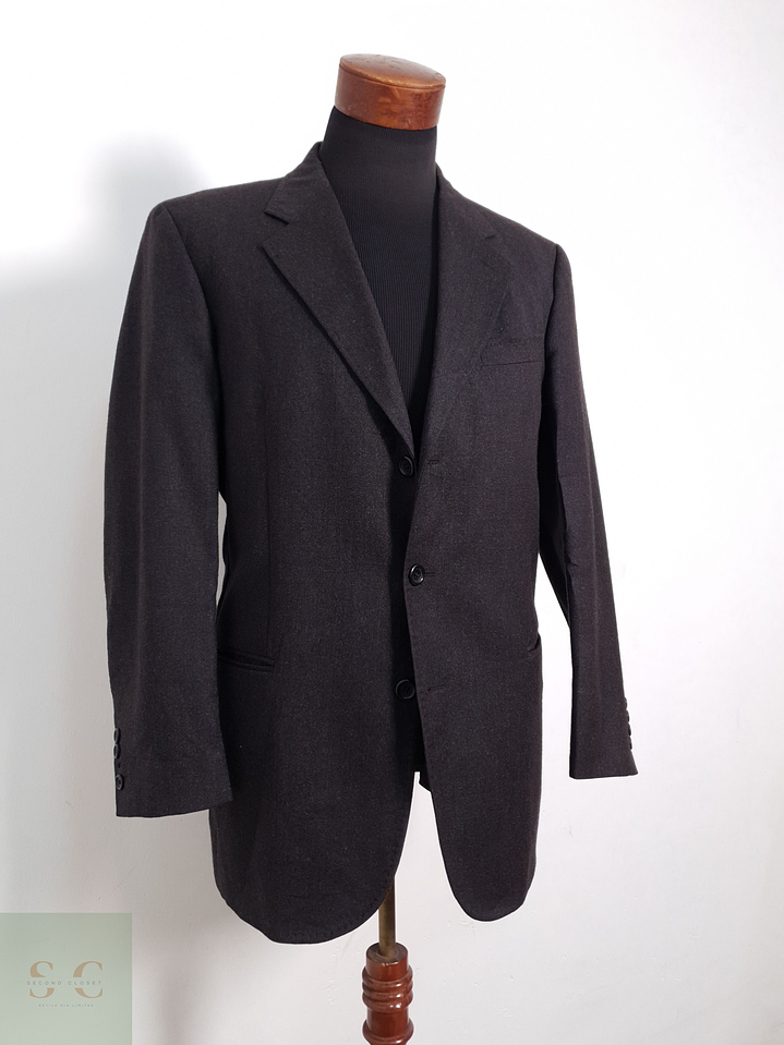 Blazer Cerruti 1881 100 lana virgen plomo liso Talla ML 1
