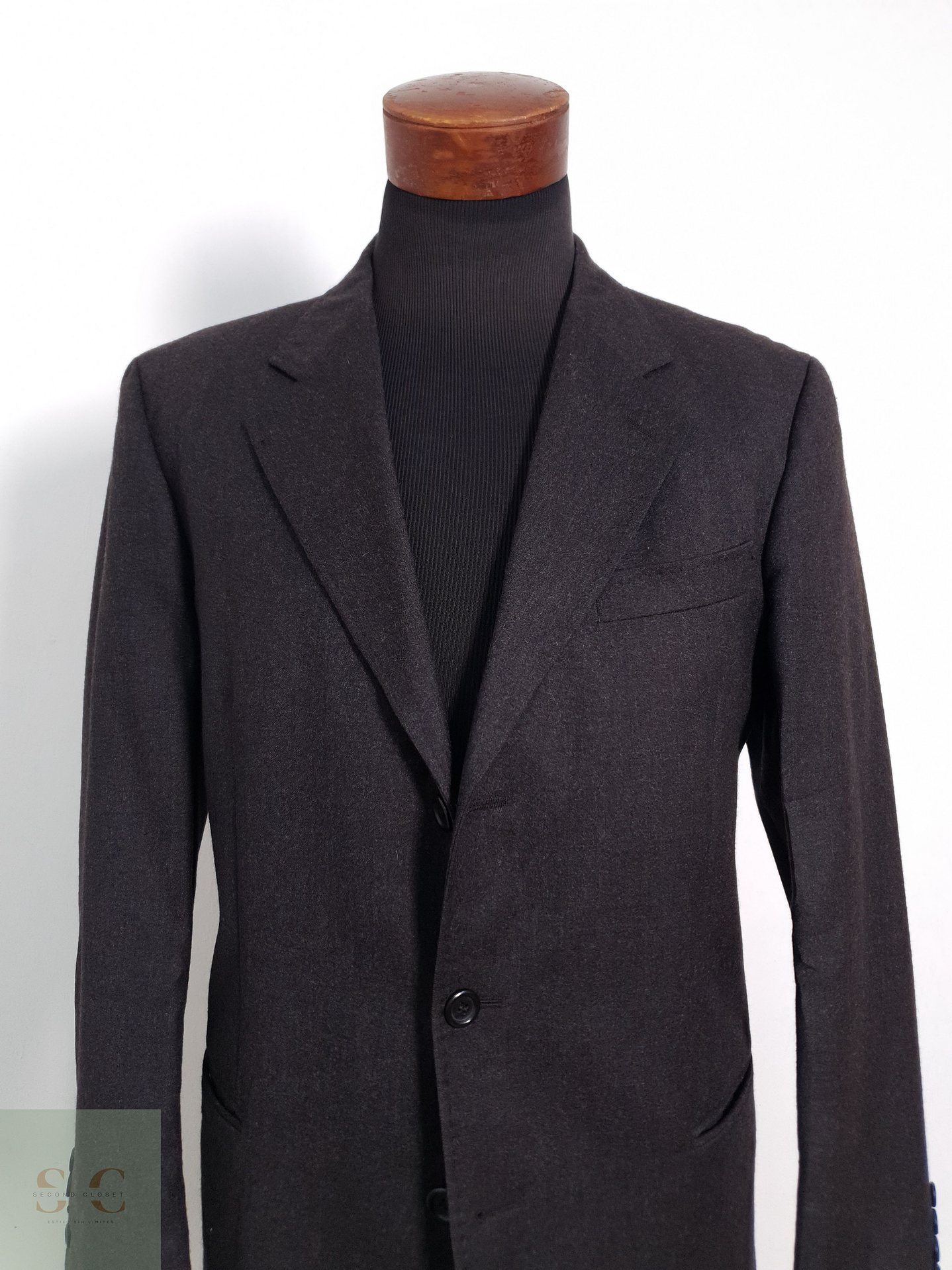 Blazer Cerruti 1881 100 lana virgen plomo liso Talla ML 4