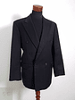 Blazer Carlo Martino 100 lana virgen plomo oscuro raya azul Talla XL - Miniatura 2