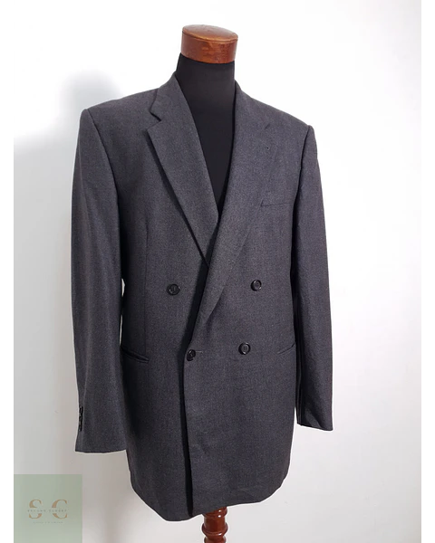 Blazer Dolzer 96 lana virgen 4 elastano gris liso Talla XL