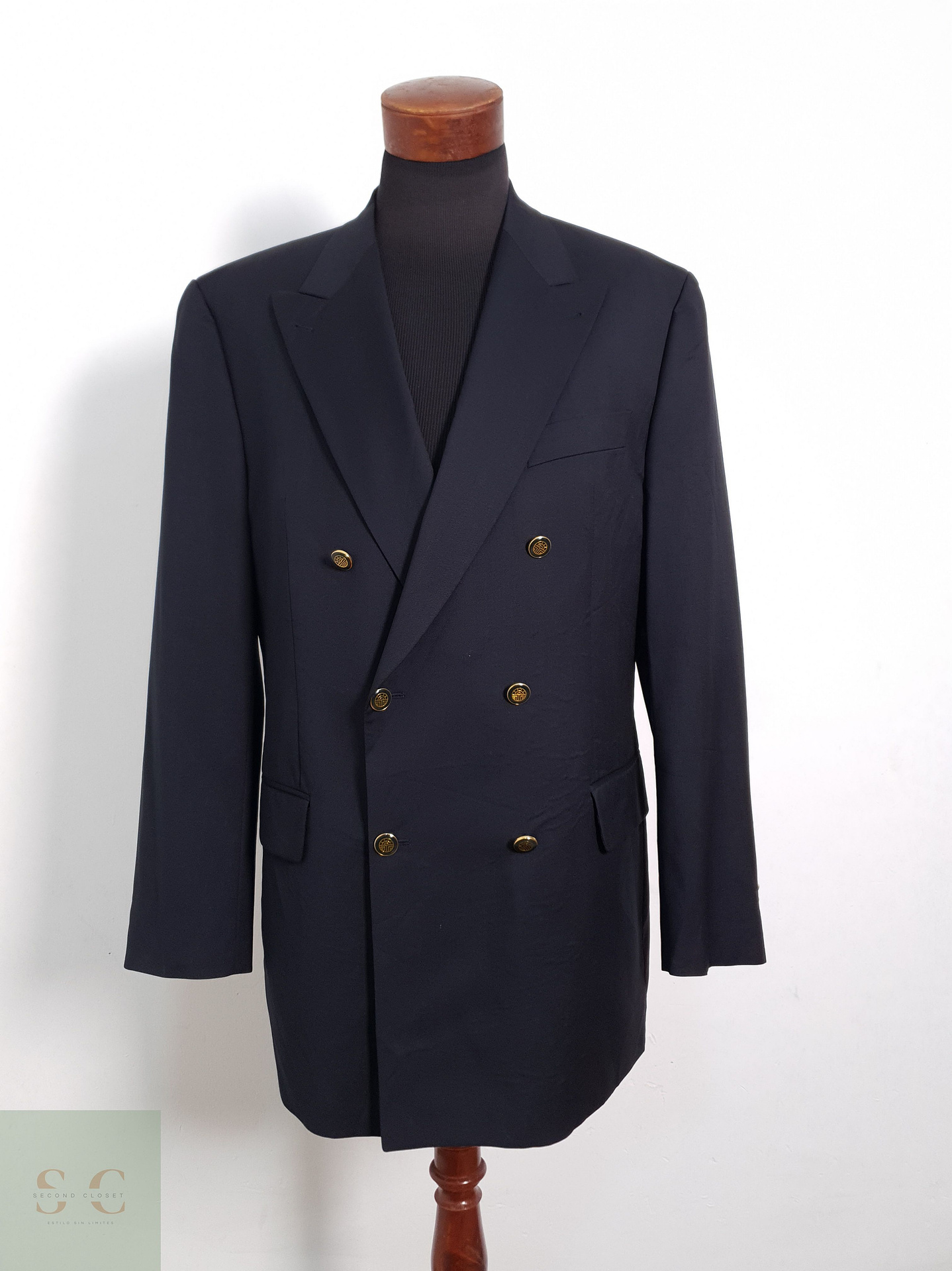 Blazer Feraud 100 lana virgen super100 azul liso Talla XL 1