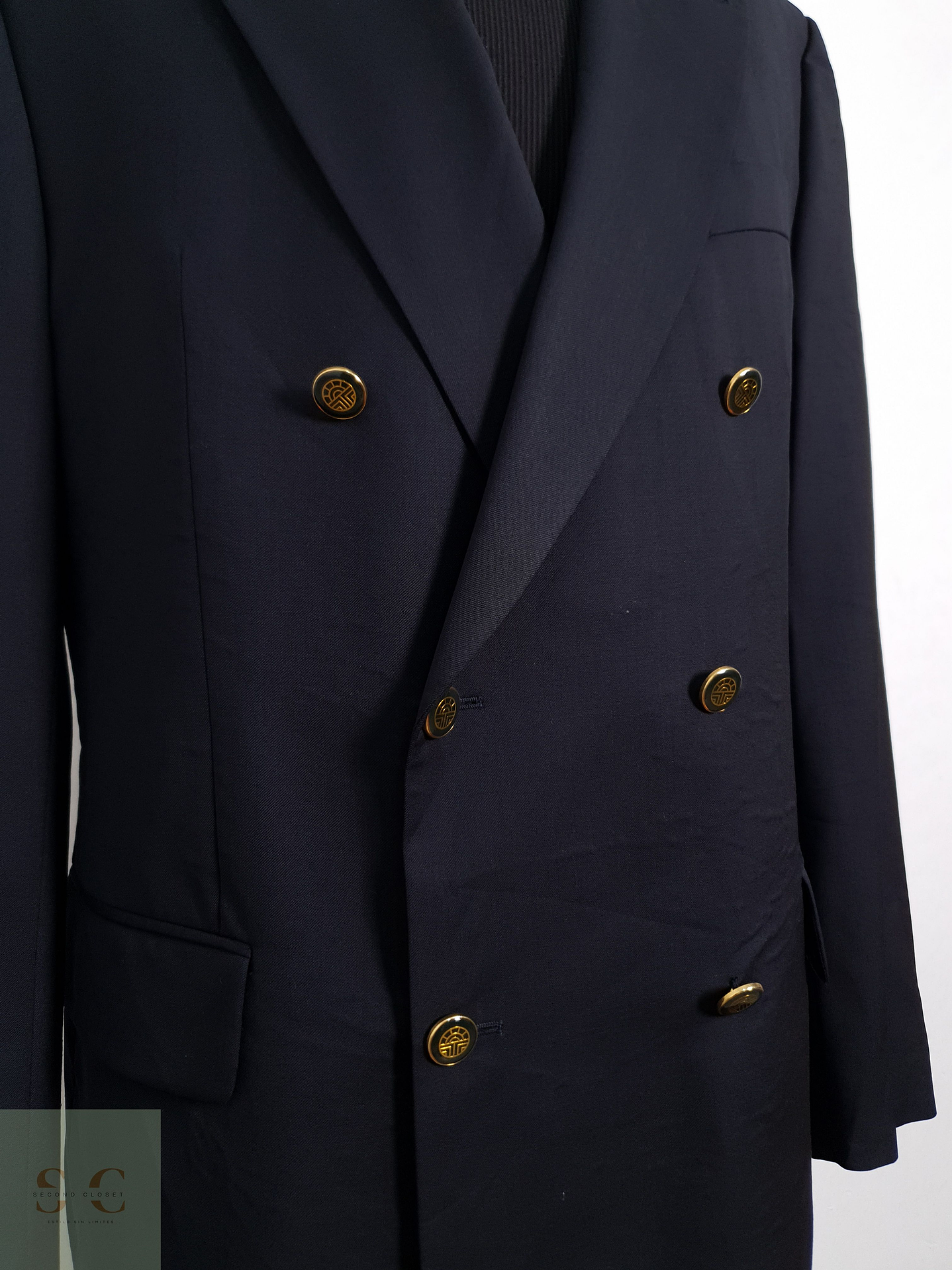 Blazer Feraud 100 lana virgen super100 azul liso Talla XL 5