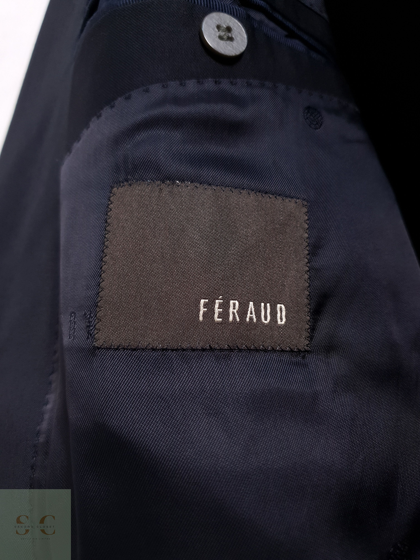 Blazer Feraud 100 lana virgen super100 azul liso Talla XL 9