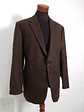 Blazer Odenmark-Haller Yorkshire Tweed by Moon 100 lana virgen café tweed Talla XL - Miniatura 6