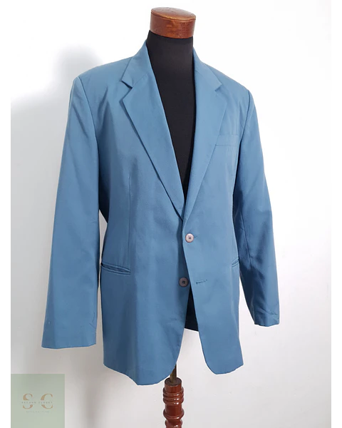 Blazer Copy Right sintético celeste Talla L