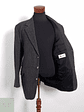 Blazer Pietro Albanes mezcla sintético plomo rayas Talla XL - Miniatura 1