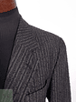 Blazer Pietro Albanes mezcla sintético plomo rayas Talla XL - Miniatura 2