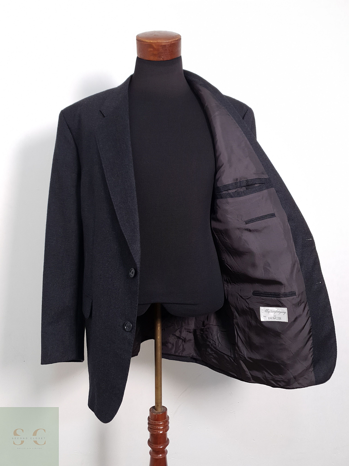 Blazer Baumler lana plomo Talla XL 4