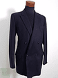 Blazer Cerruti 1881 Windsor 100 lana virgen azul liso Talla M - Miniatura 3