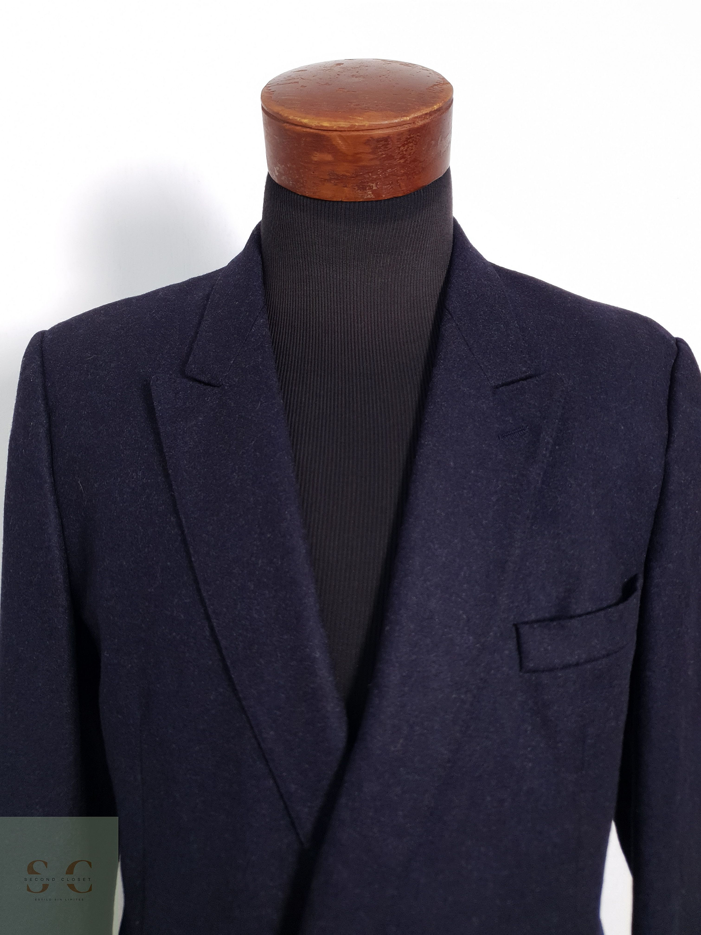 Blazer Cerruti 1881 Windsor 100 lana virgen azul liso Talla M 4