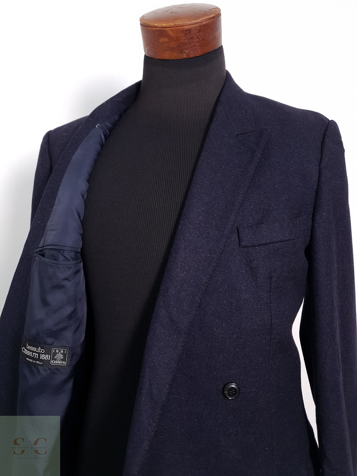 Blazer Cerruti 1881 Windsor 100 lana virgen azul liso Talla M 8