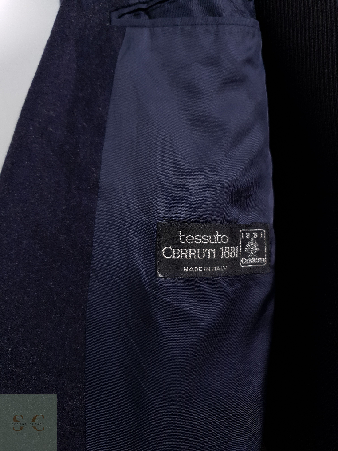 Blazer Cerruti 1881 Windsor 100 lana virgen azul liso Talla M 9