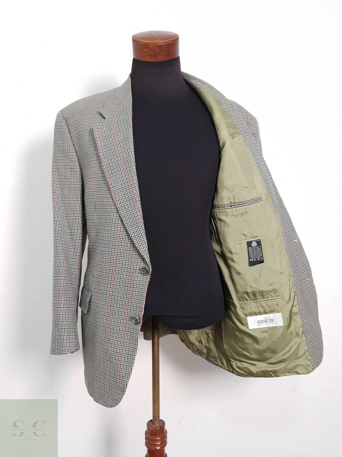 Blazer Baumler Original English Golden Square Talla XXL 2