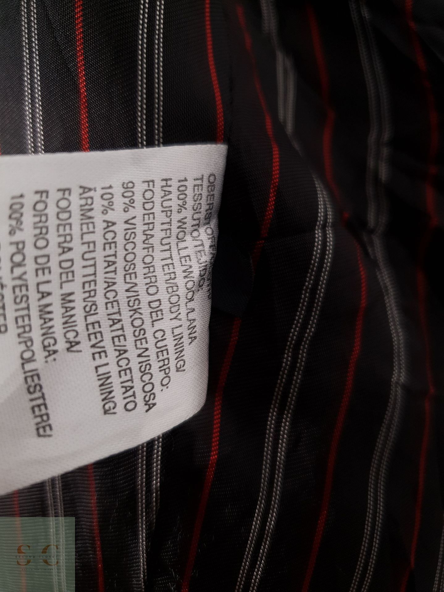 Blazer Marc O Polo 100 lana plomo espiga grueso Talla L 3