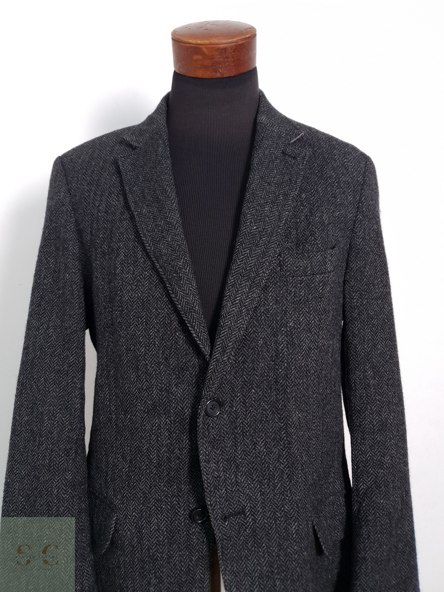 Blazer Marc O Polo 100 lana plomo espiga grueso Talla L 8