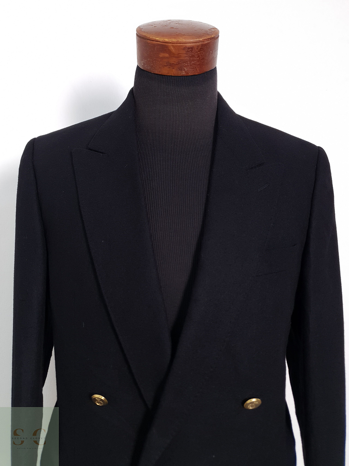 Blazer IGS Collection 100 lana virgen negro botones dorados Talla SM 4