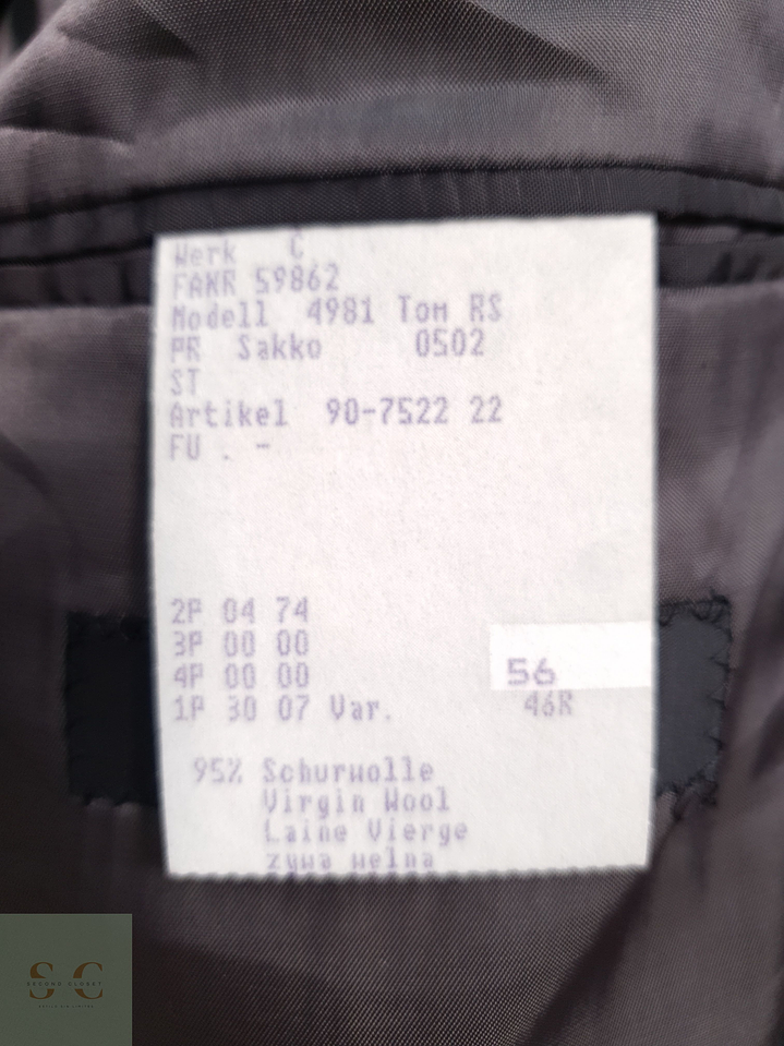 Blazer Carl Gross 95 lana virgen 5 cashmere Talla XL 5