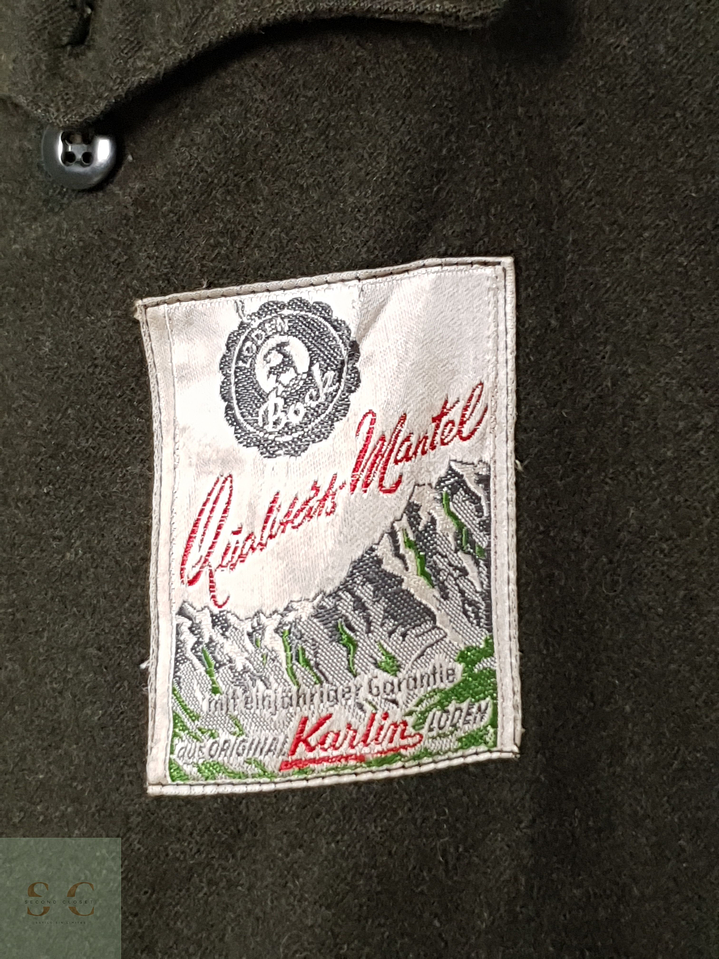 Abrigo Hombre Loden Alpino Austriaco Vintage Verde Talla XL 6