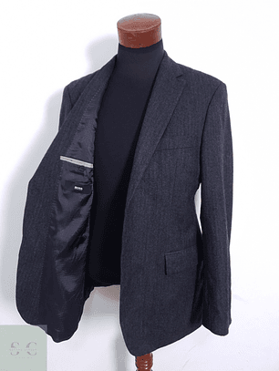 Blazer Hombre Hugo Lana Virgen Plomo Pasini2 Comfort Talla M