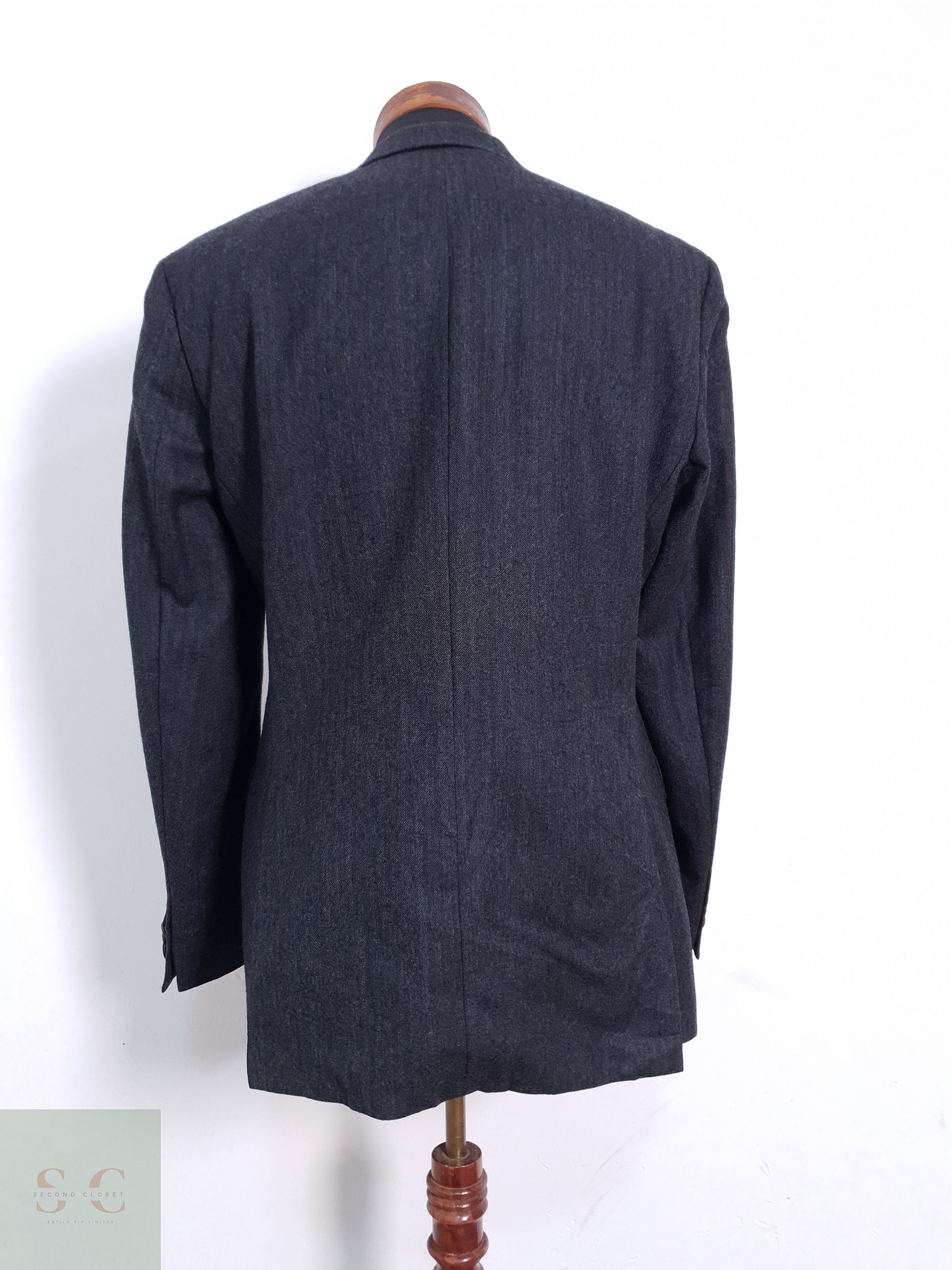 Blazer Hombre Hugo Lana Virgen Plomo Pasini2 Comfort Talla M 8