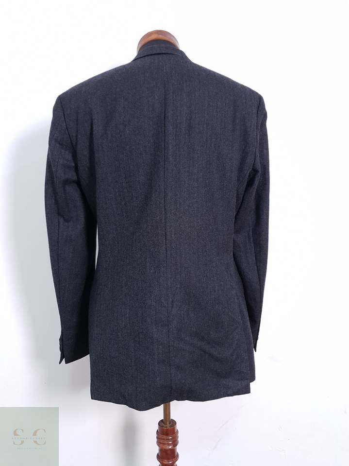 Blazer Hombre Hugo Lana Virgen Plomo Pasini2 Comfort Talla M 8