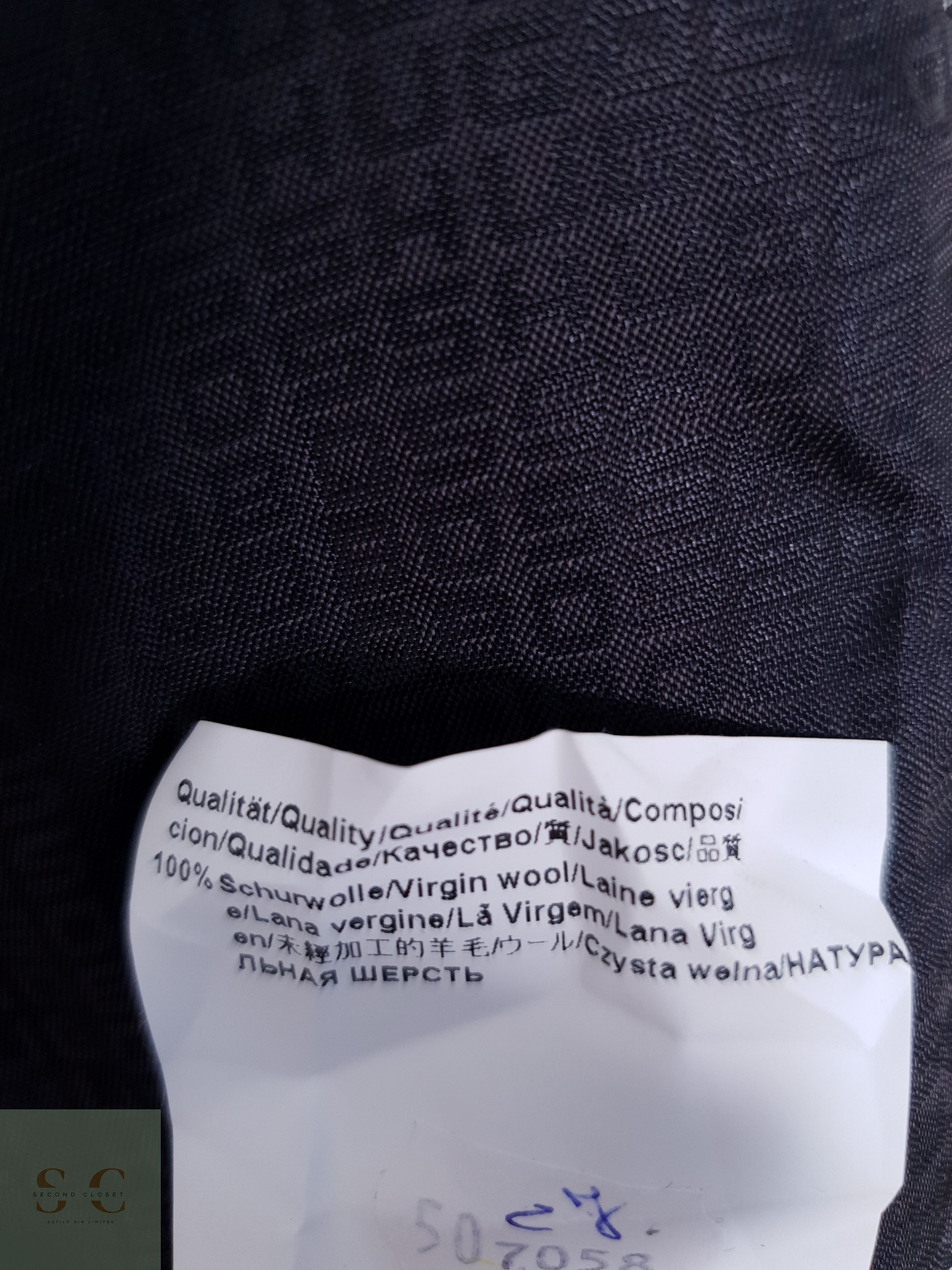 Blazer Hombre Hugo Lana Virgen Plomo Pasini2 Comfort Talla M 9