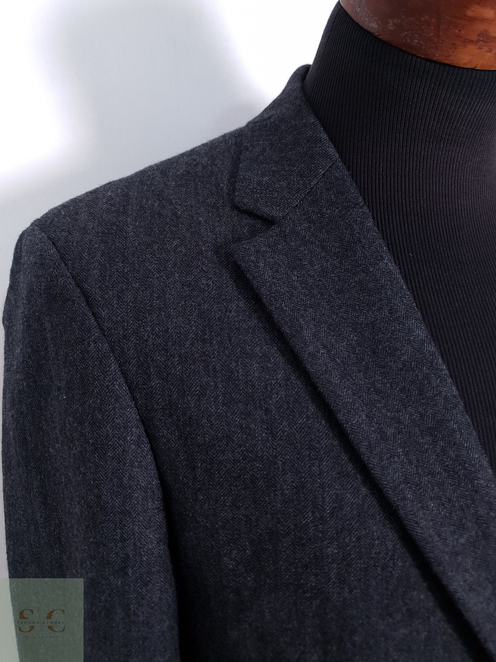 Blazer Hombre Hugo Lana Virgen Plomo Pasini2 Comfort Talla M 10