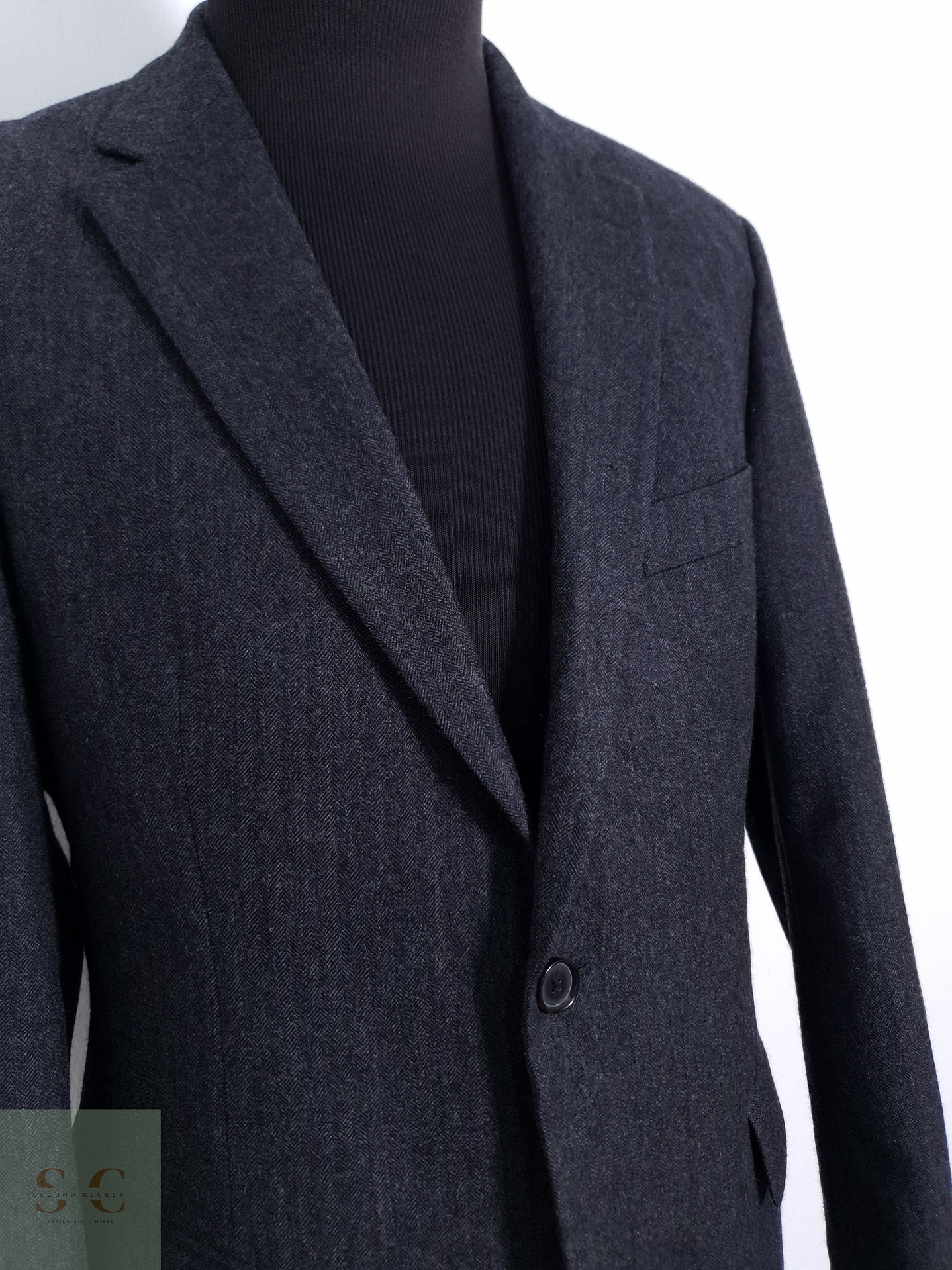 Blazer Hombre Hugo Lana Virgen Plomo Pasini2 Comfort Talla M 11