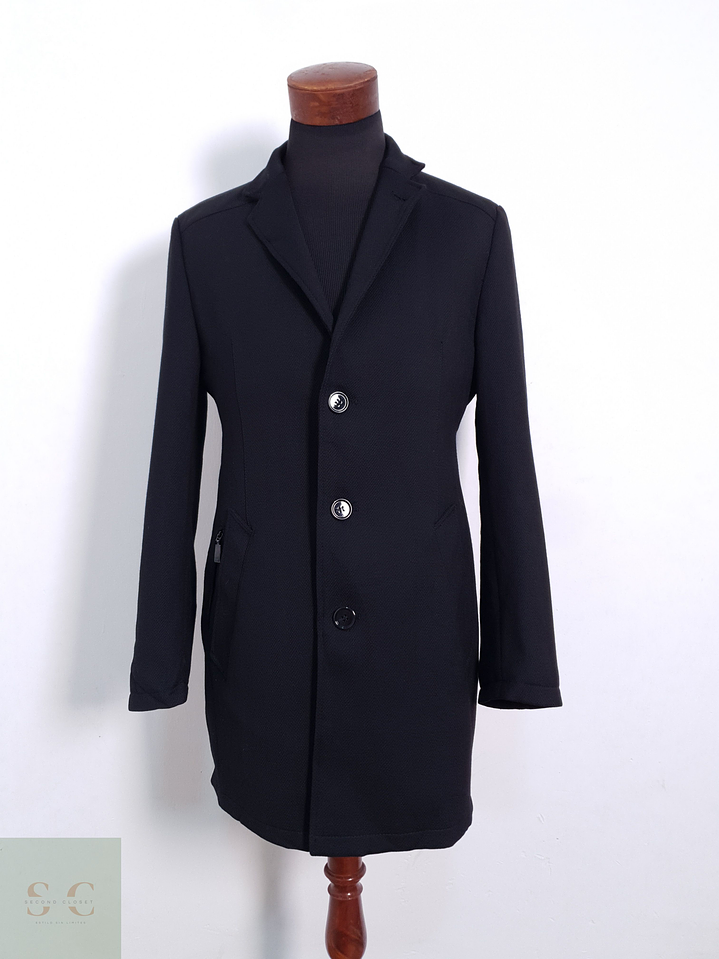 Abrigo Hombre Bugatti Wool Blend Stretch Talla M 1