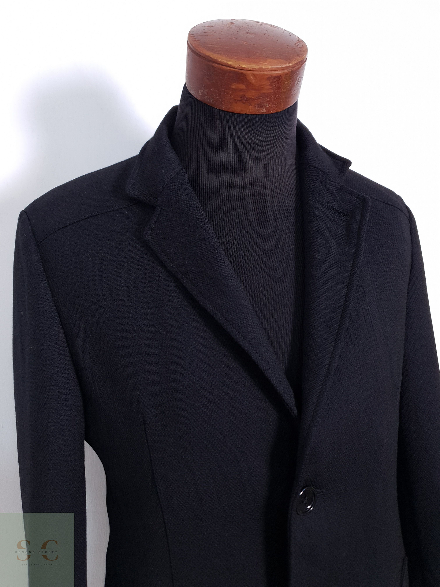 Abrigo Hombre Bugatti Wool Blend Stretch Talla M 6