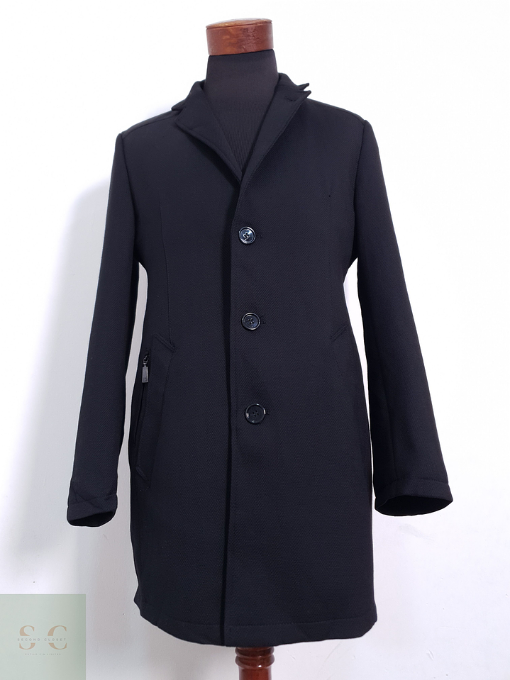 Abrigo Hombre Bugatti Wool Blend Stretch Talla M 7