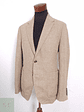 Blazer Hombre Mango Beige Mezcla Lana Slim Fit Talla M - Miniatura 2