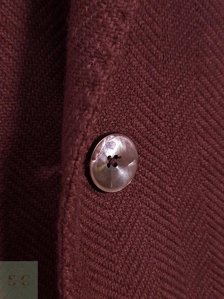 Blazer Hombre Ermenegildo Zegna Lana Cashmere Vino Tinto Talla ML 13