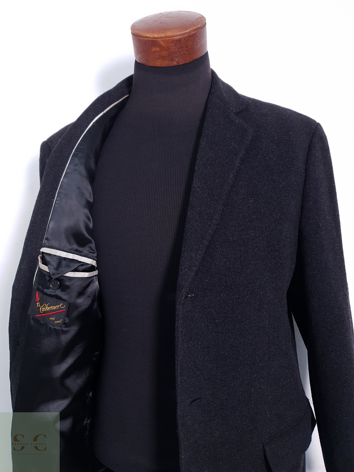 Abrigo Hombre TL Wool & Cashmere Gris Oscuro Talla L 9