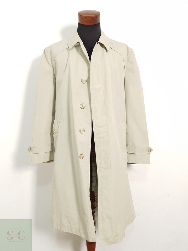 Gabardina con Cinto - Beige Hombre Talla ML 2