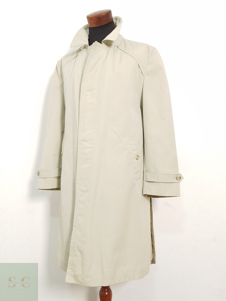 Gabardina con Cinto - Beige Hombre Talla ML 3