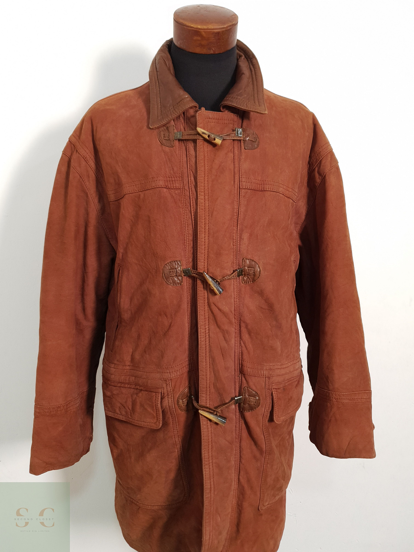 Chaqueta de Cuero Hombre CorteFiel Sport Talla XXL 4