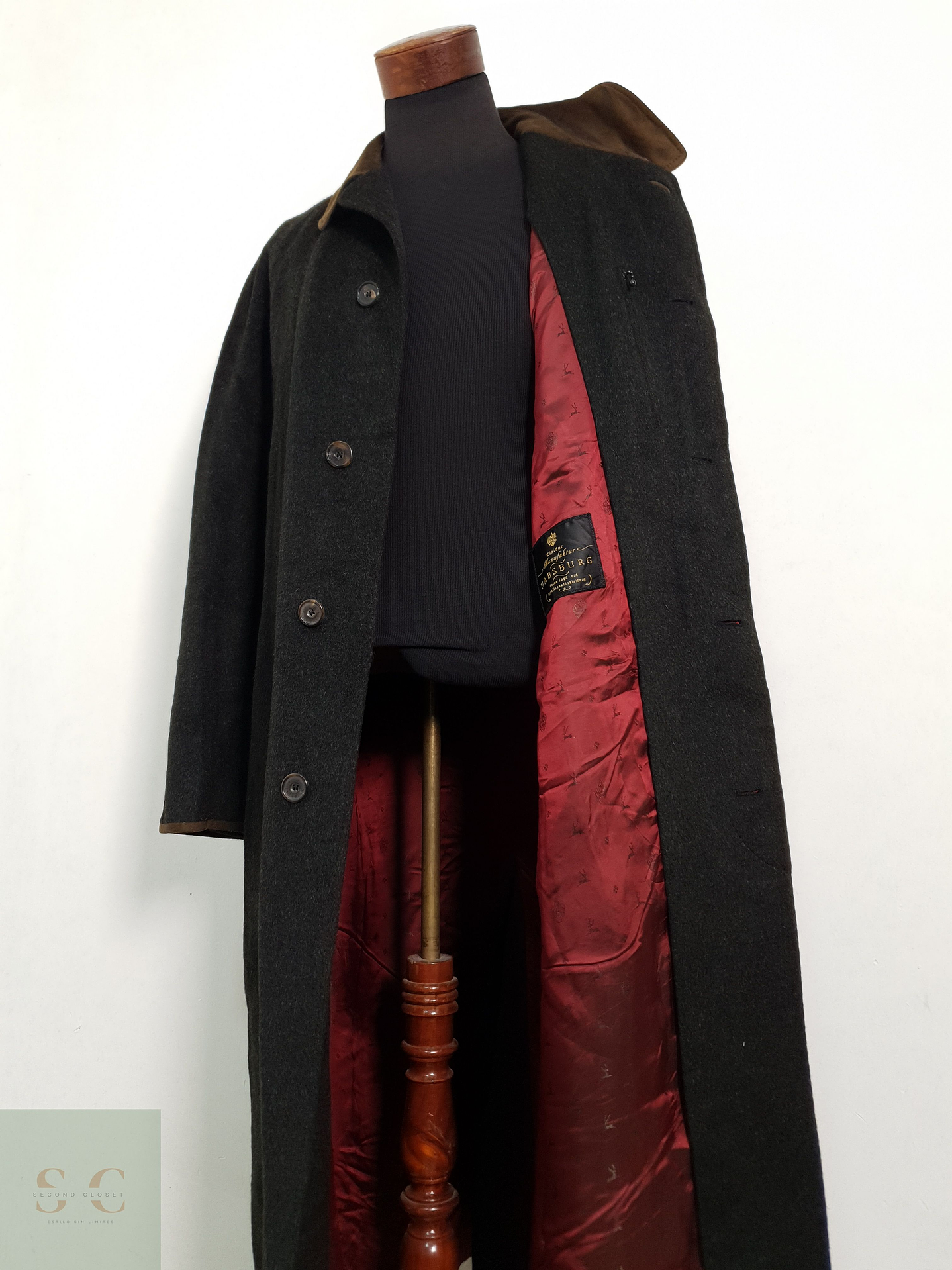 Abrigo Hombre Habsburg Llama y Lana Virgen Talla XXL 1