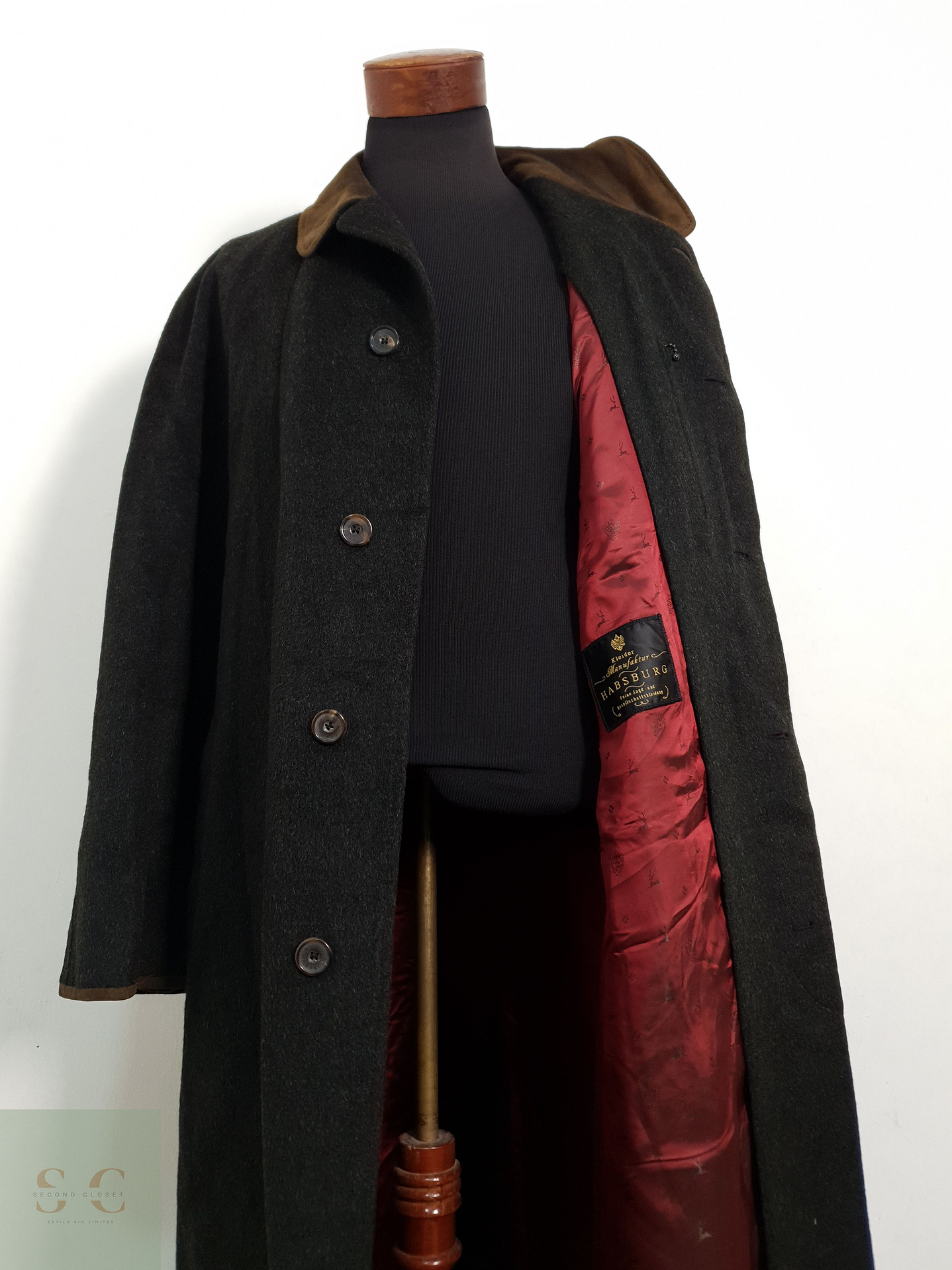 Abrigo Hombre Habsburg Llama y Lana Virgen Talla XXL 3