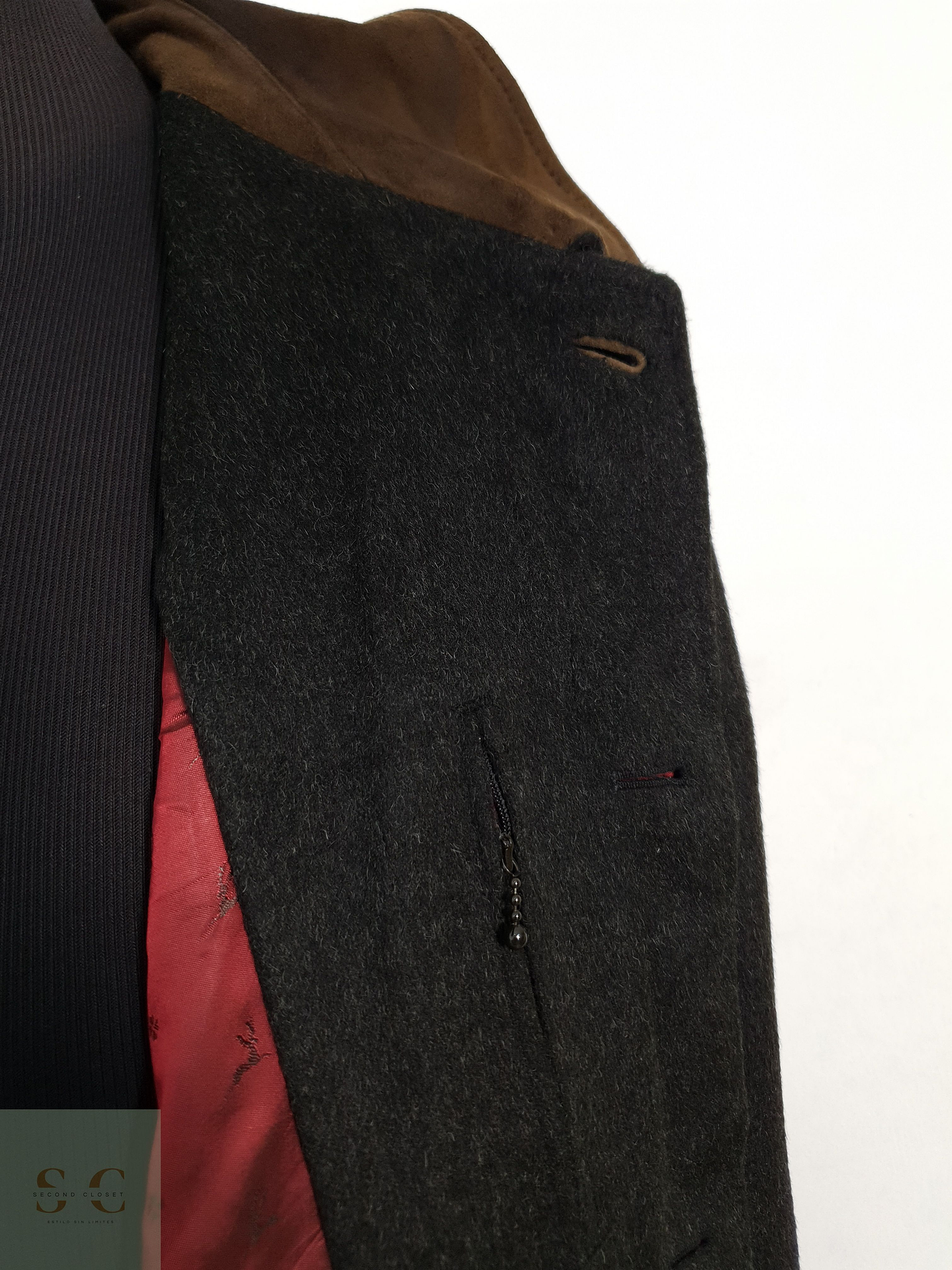 Abrigo Hombre Habsburg Llama y Lana Virgen Talla XXL 5