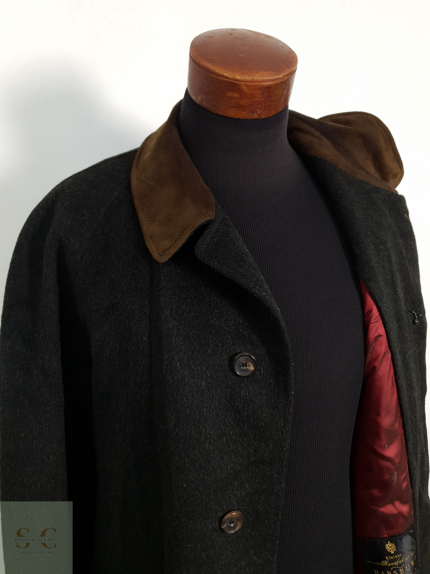 Abrigo Hombre Habsburg Llama y Lana Virgen Talla XXL 9