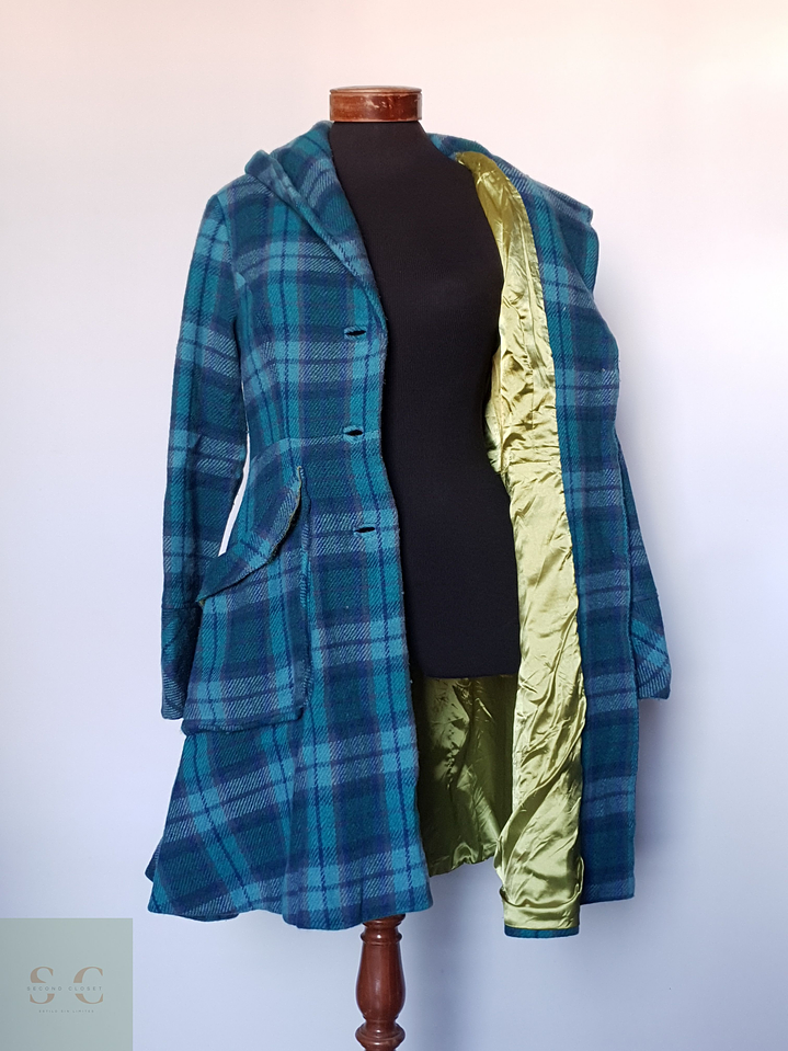 Abrigo lana mujer azul TALLA ML SUNDANCE 5