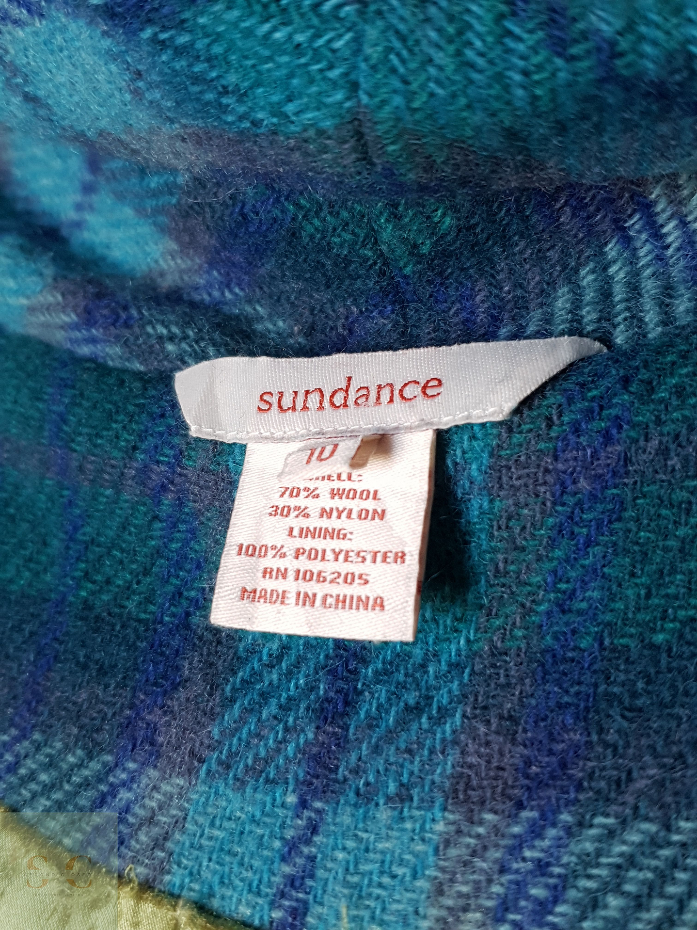 Abrigo lana mujer azul TALLA ML SUNDANCE 7