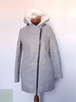 Abrigo mujer lana gris gorro cordero TALLA XS - Miniatura 1
